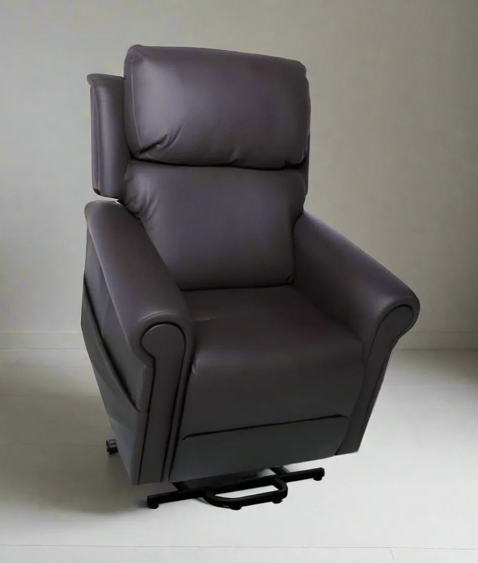Chadwick Leather Lift Chair – Quad Motor with Head & Power Lumbar