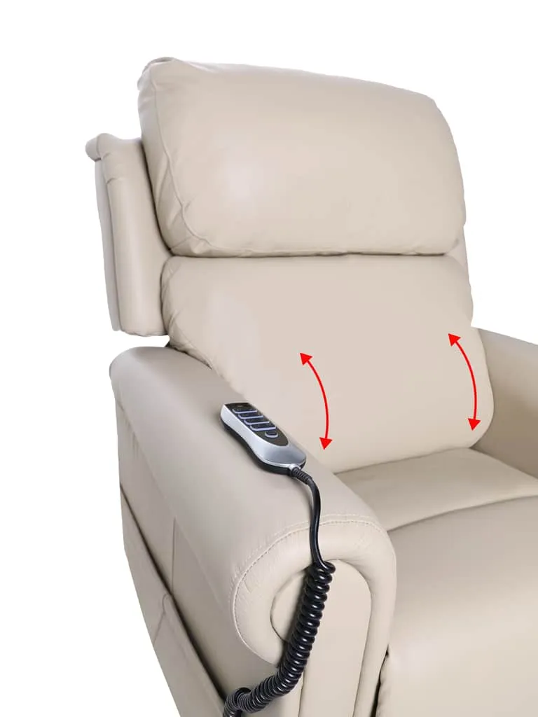 Chadwick Leather Lift Chair – Quad Motor with Head & Power Lumbar