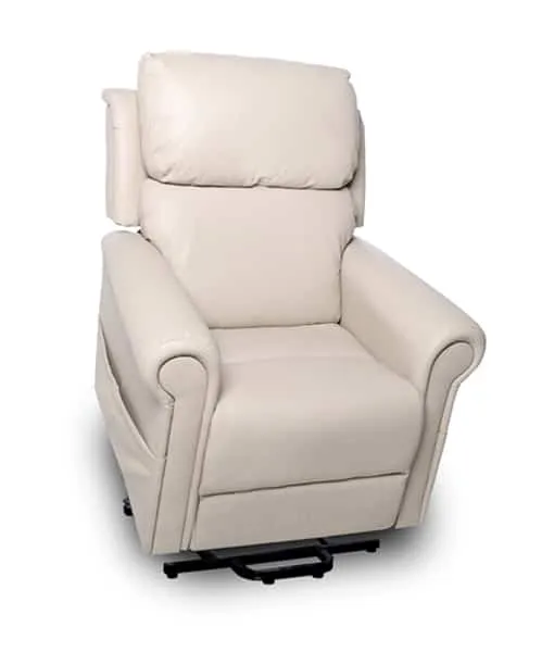 Chadwick Leather Lift Chair – Quad Motor with Head & Power Lumbar