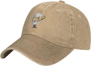 Chef with Spatula and Frying Pan Baseball Cap for Men Women Hats Adjustable Vintage Cowboy Hat Dad Hats