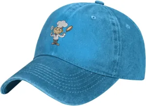 Chef with Spatula and Frying Pan Baseball Cap for Men Women Hats Adjustable Vintage Cowboy Hat Dad Hats
