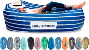 Chillbo Shwaggins Inflatable Couch – Cool Inflatable Chair Easy Setup is Ideal for Hiking Gear, Beach Chair and Music Festivals. Dad Gifts or Gifts for Dad