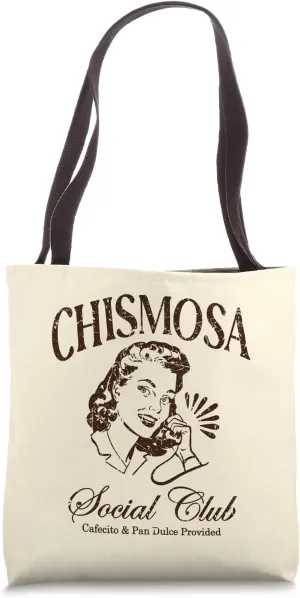 Chismosa Social Club Vintage Funny Spanish Tote Bag