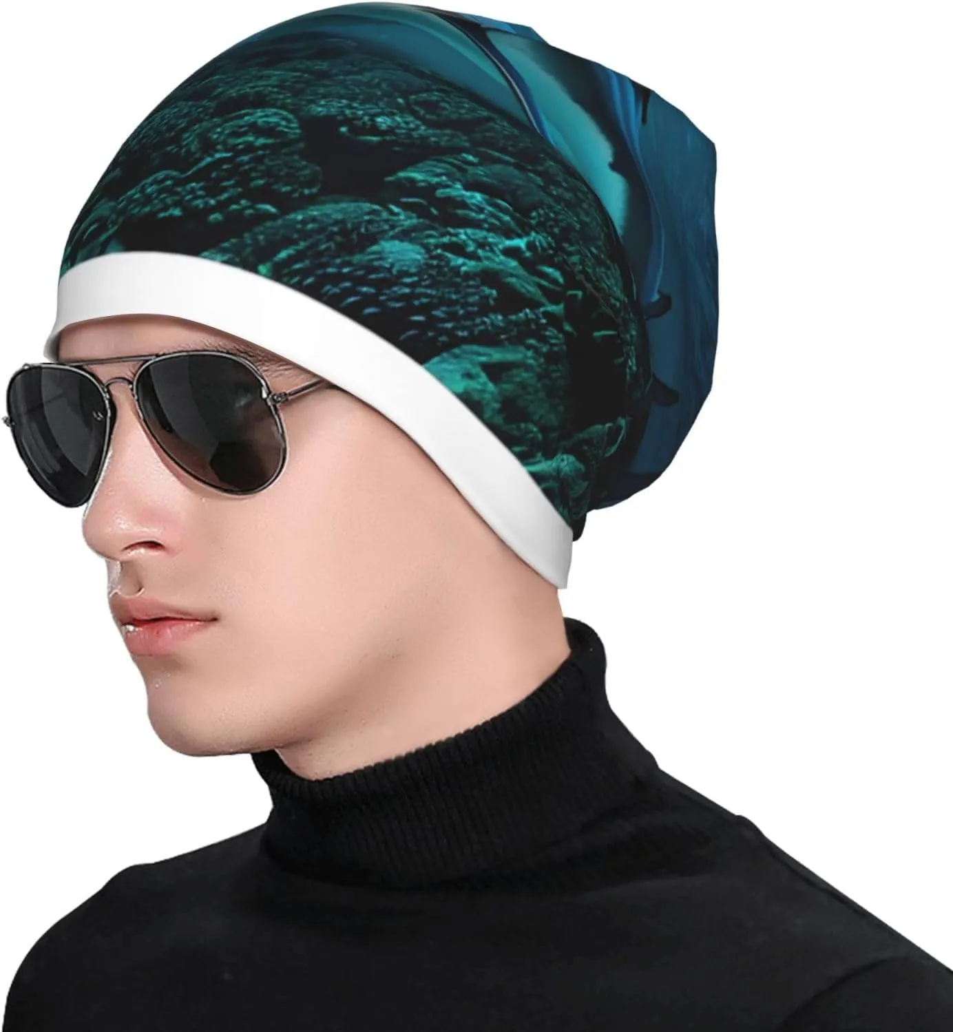 Christmas Village Adult Men's Knit Hat Beanie Winter Hatfor Men and WomenToboggan Cap for Cold Weather,Skate Cap