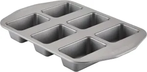 Circulon Nonstick Bakeware 6-Cup Mini Loaf Pan, Gray - ,6 cup
