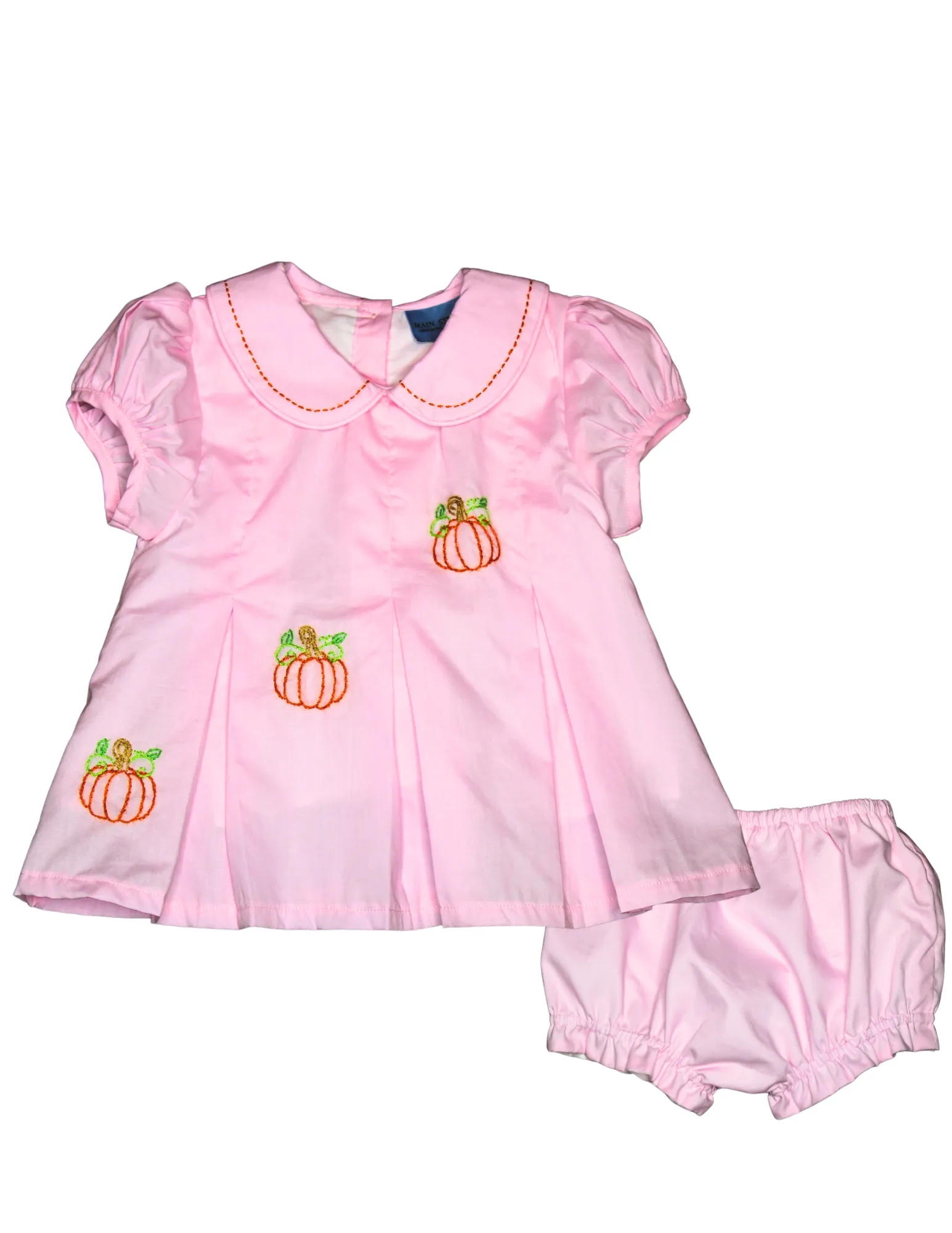 Classic Embroidered Pumpkins  - Bloomer Set