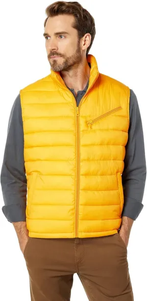 Cole Haan Men's Quilted Puffer Vest with Chest Zip Pocket