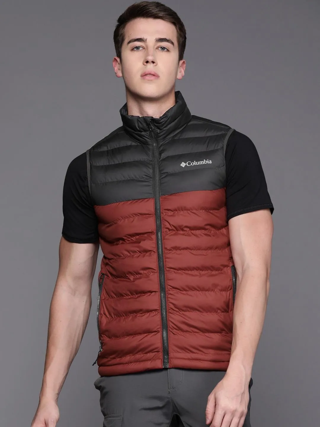 Columbia Men Red Powder Lite Vest