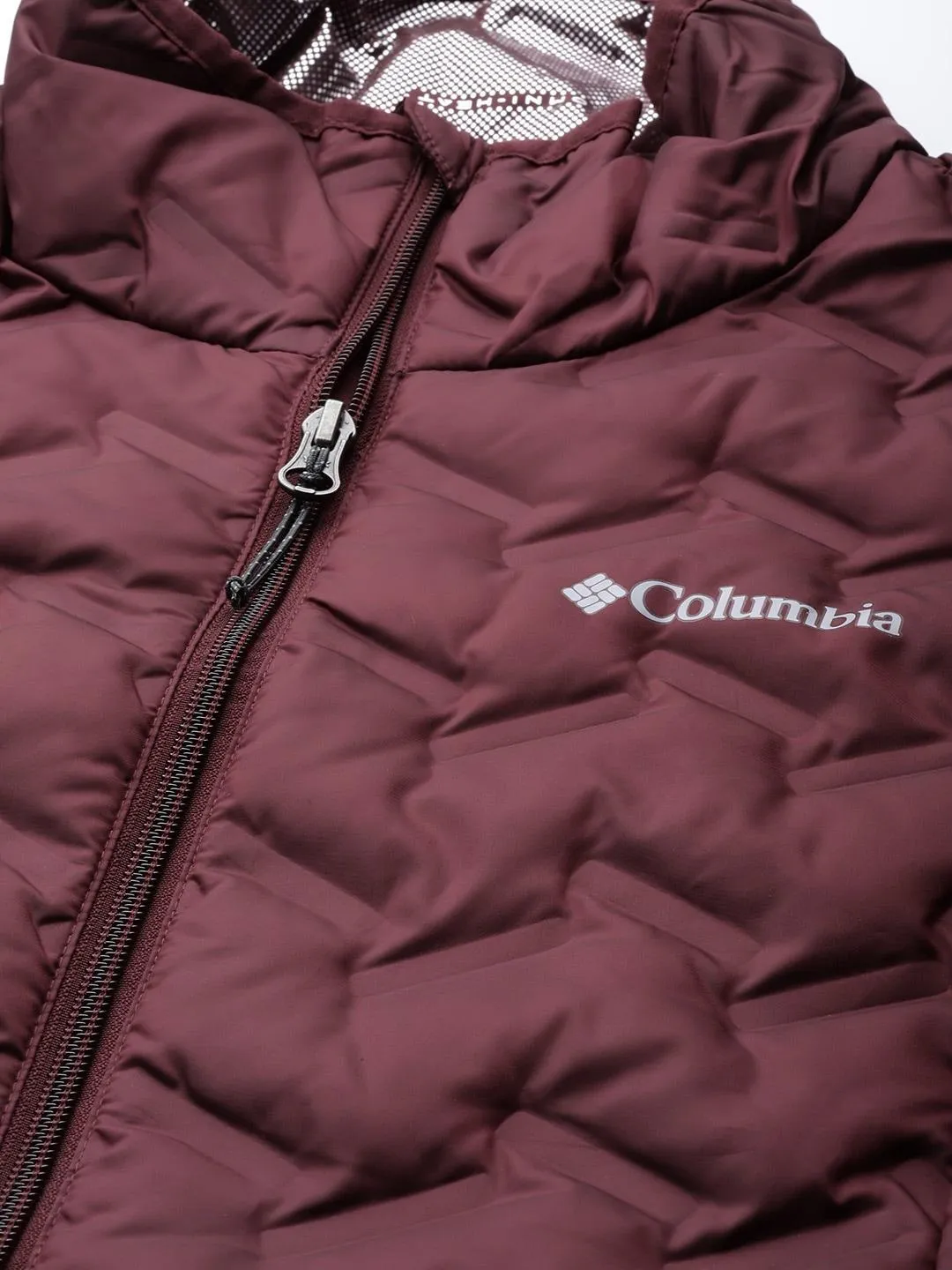 Columbia Women Maroon Delta Ridge Down Vest