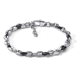 COMETE CHAIN ​​STEEL AND STEEL BLACK FINISH BLACK UBR 1024