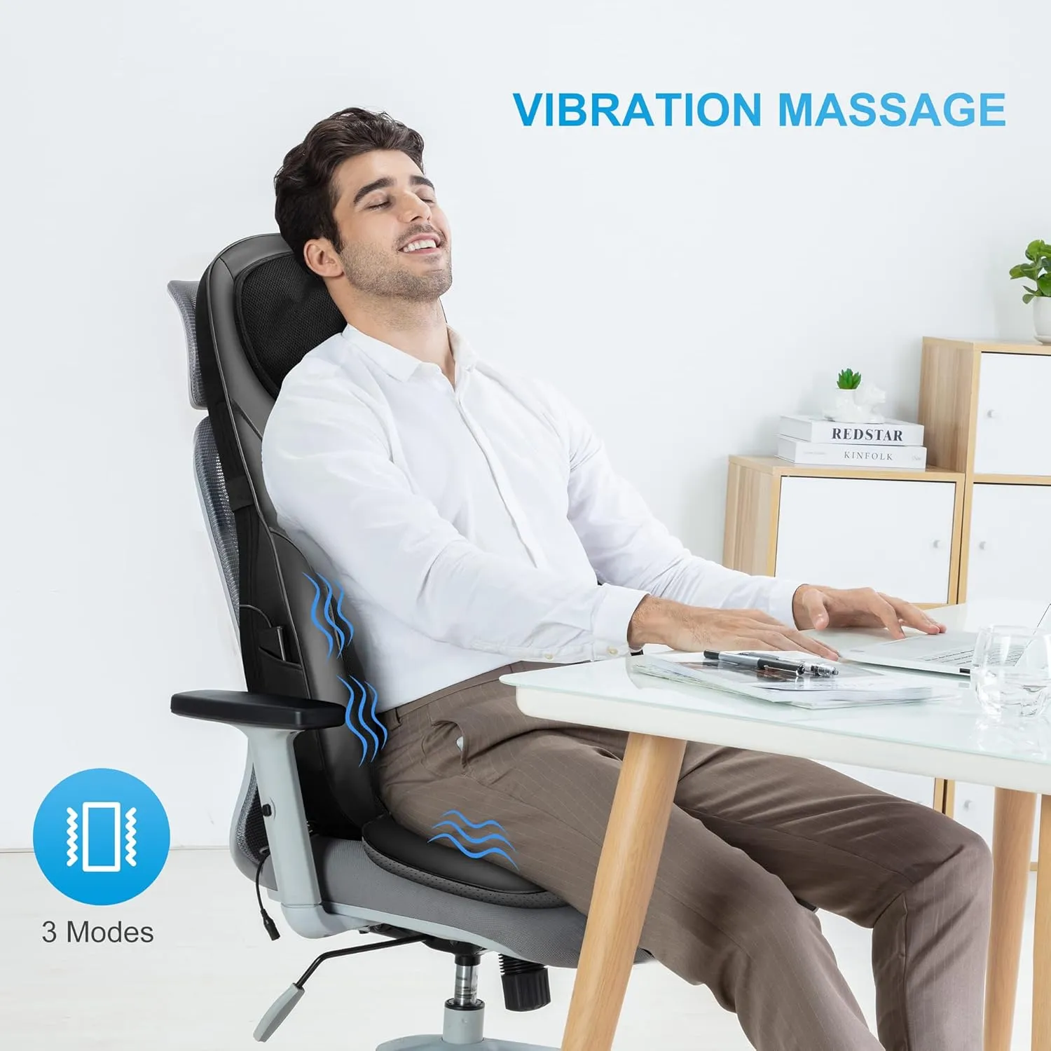 COMFIER Shiatsu Neck Back Massager with Heat, Adjustable Massage Chair Pad Back Support Massage Seat Cushion for Full Body Massager Gifts for Dad