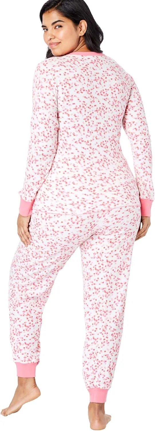 Comfort Choice Plus Size Thermal Crewneck Long-Sleeve Top