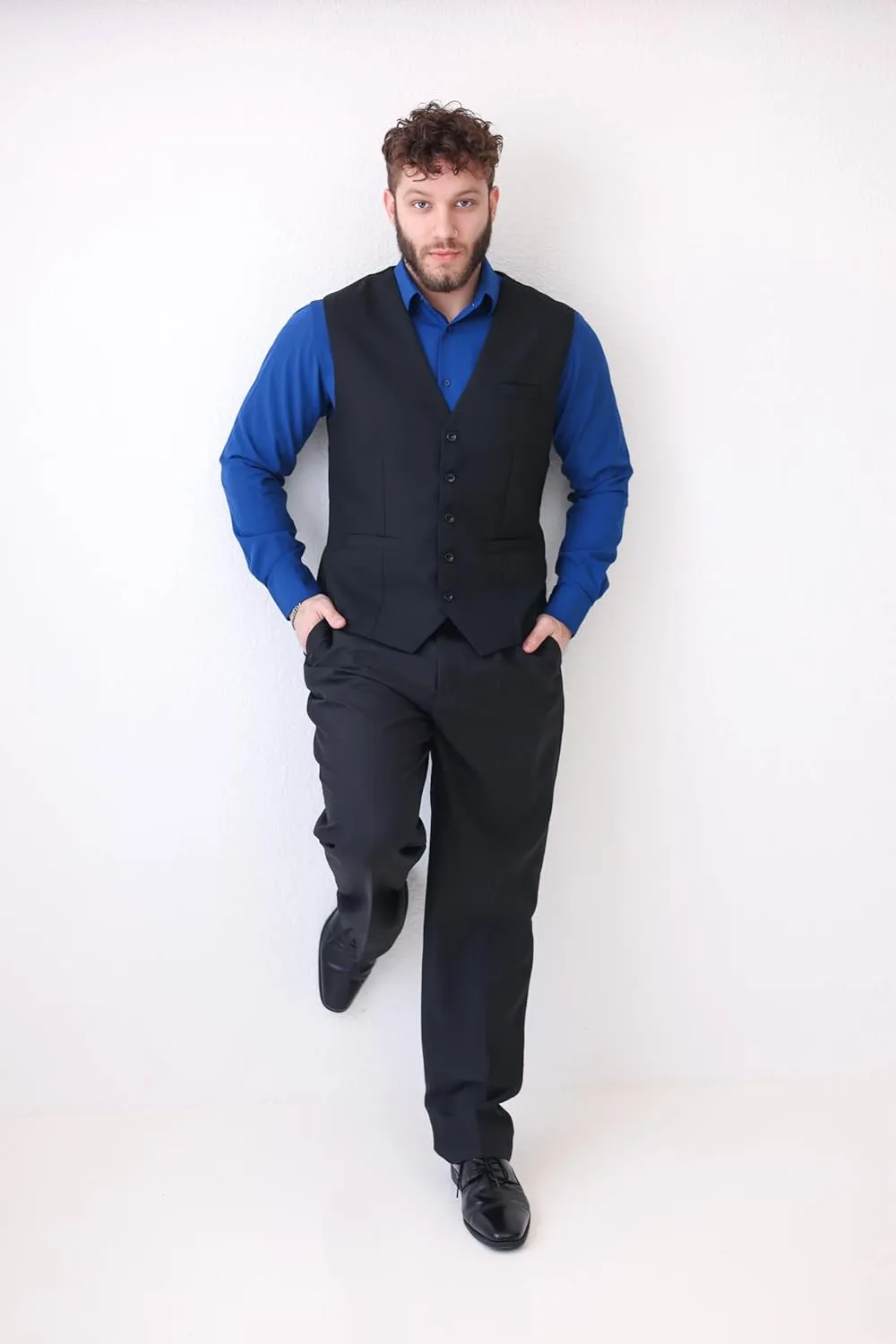 COOFANDY Men Casual Suit Vest Formal Dress Vest Slim Fit Waistcoat Business Wedding