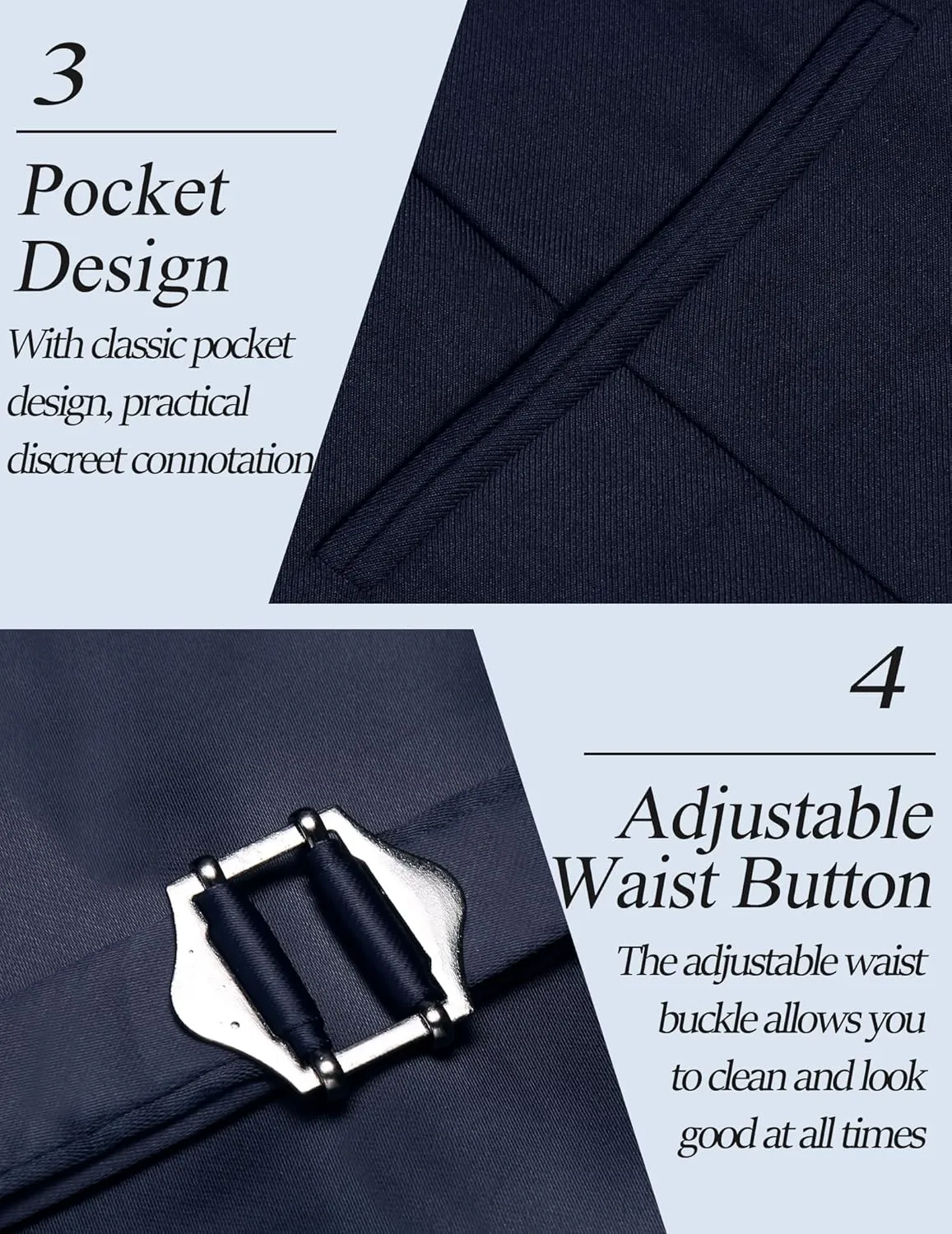COOFANDY Men's Casual Dress Suit Vest Slim Fit Business Formal Waistcoat Vest