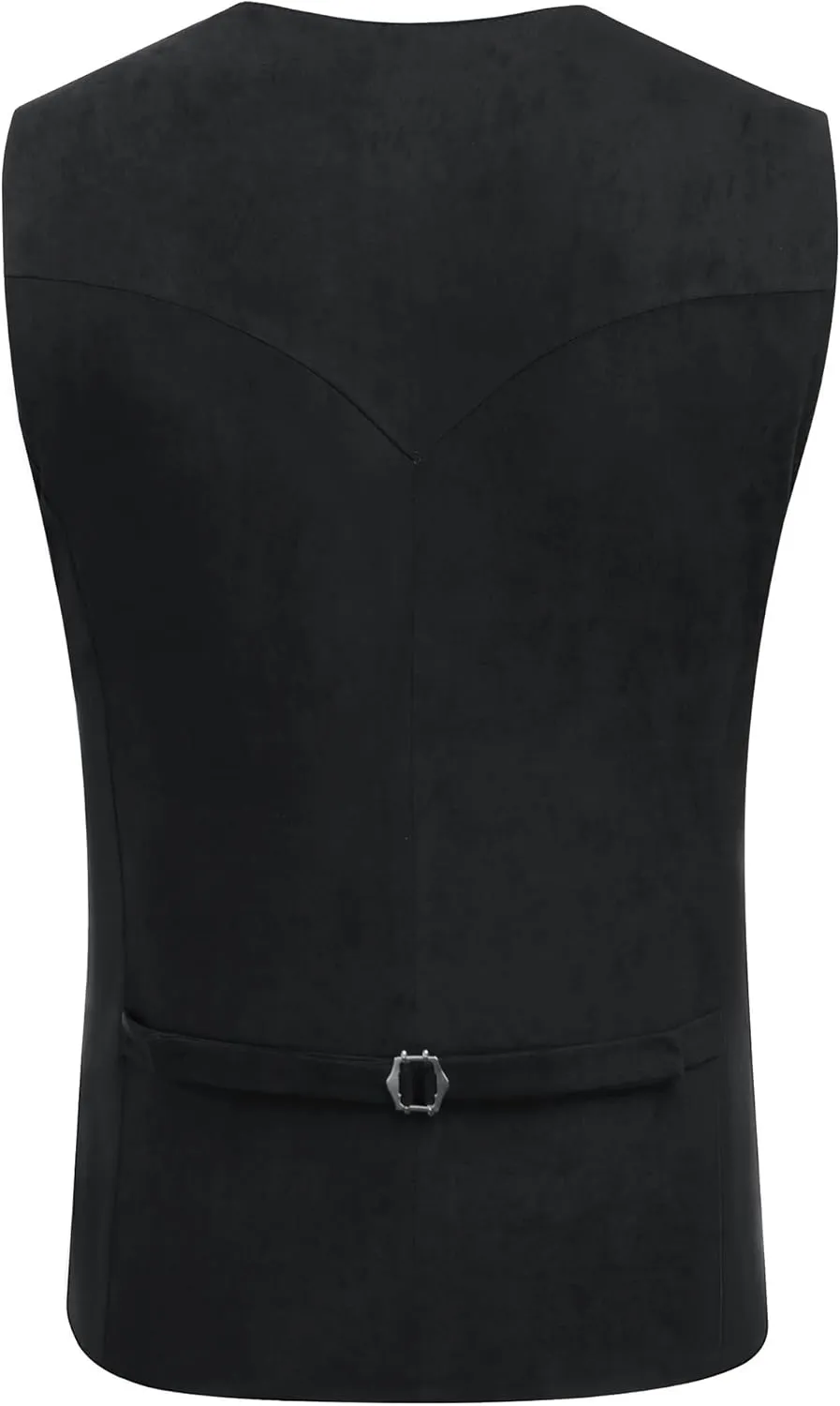 COOFANDY Men's Suede Leather Vest Cowboy Western Waistcoat Casual Slim Fit Suit Vest