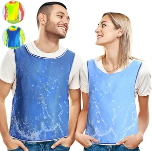 Cooling Vest for Men Women - MS Motorcycling Body Cool Reflective Vest PVA Water Evaporative Ice Cold Vest for Riding Construction Site