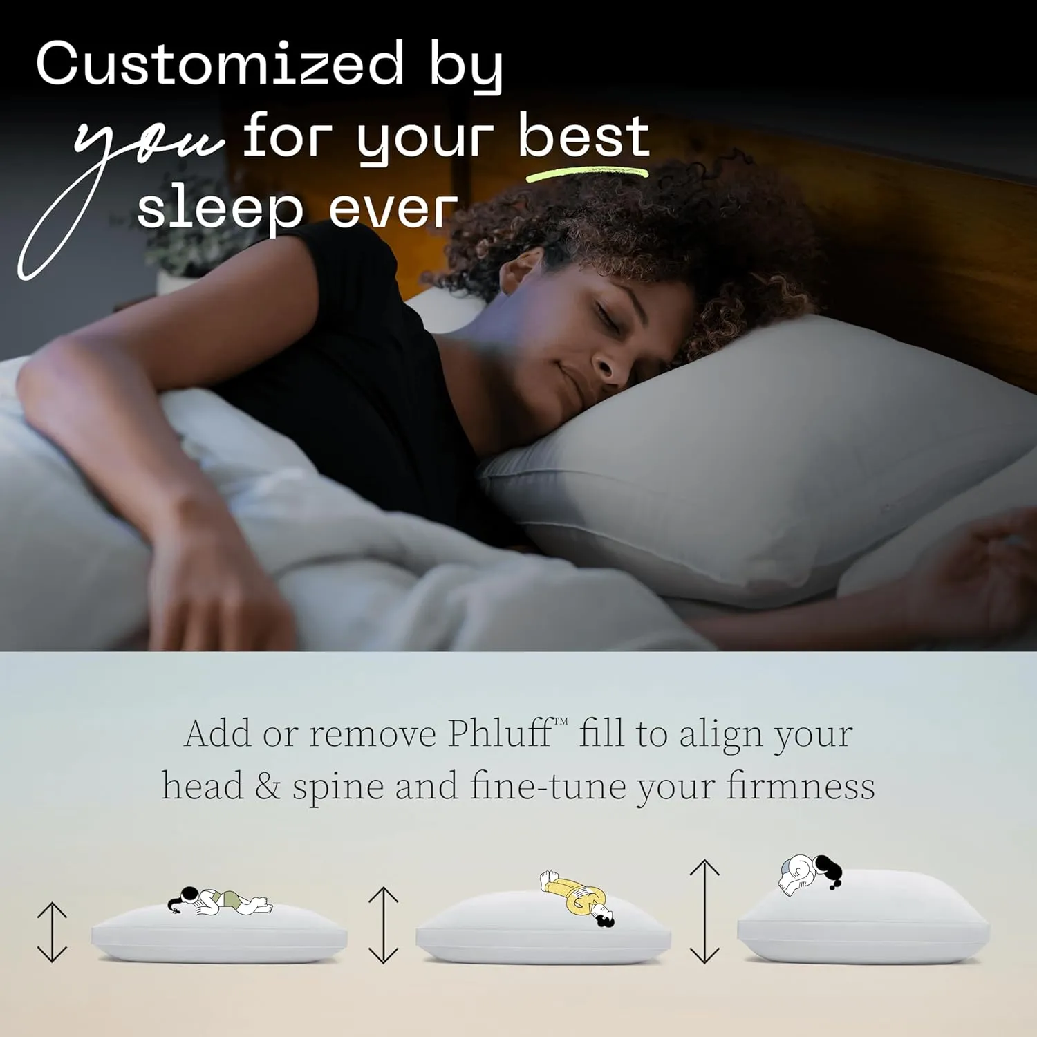 Coop Home Goods Essence Down Alternative Pillow Set of 2, King Size, Best Pillows for Sleeping, Adjustable Alternative to Down Pillows, Luxury Hotel Pillow for Back, Stomach or Side Sleepers