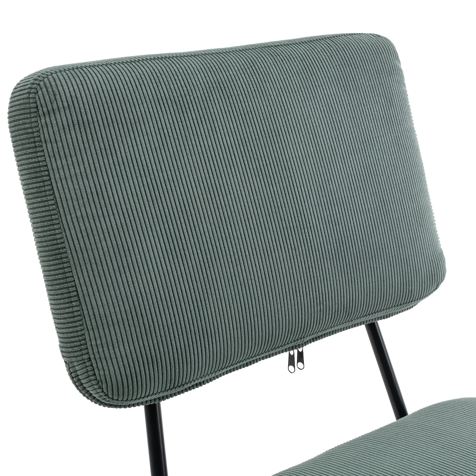 Corduroy Desk Chair Home Office Adjustable Height - Green