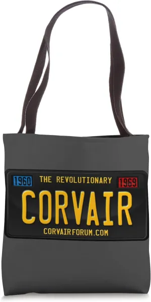Corvair License Plate Style Corvair Forum Tote Bag