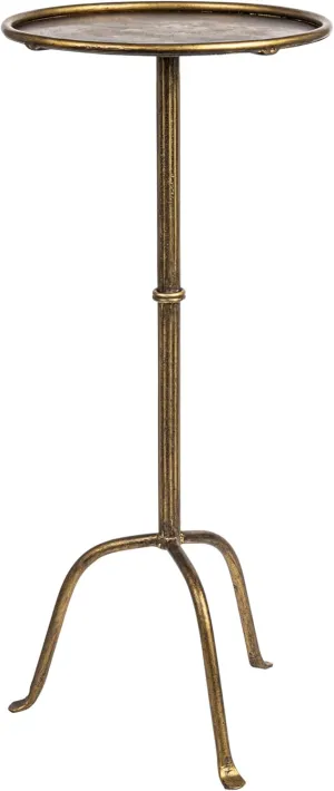 Creative Co-Op Metal Cocktail, Antique Brass Martini Table