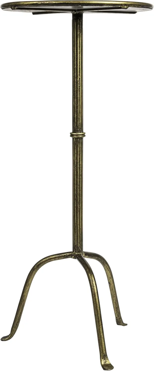 Creative Co-Op Metal Cocktail, Antique Brass Martini Table