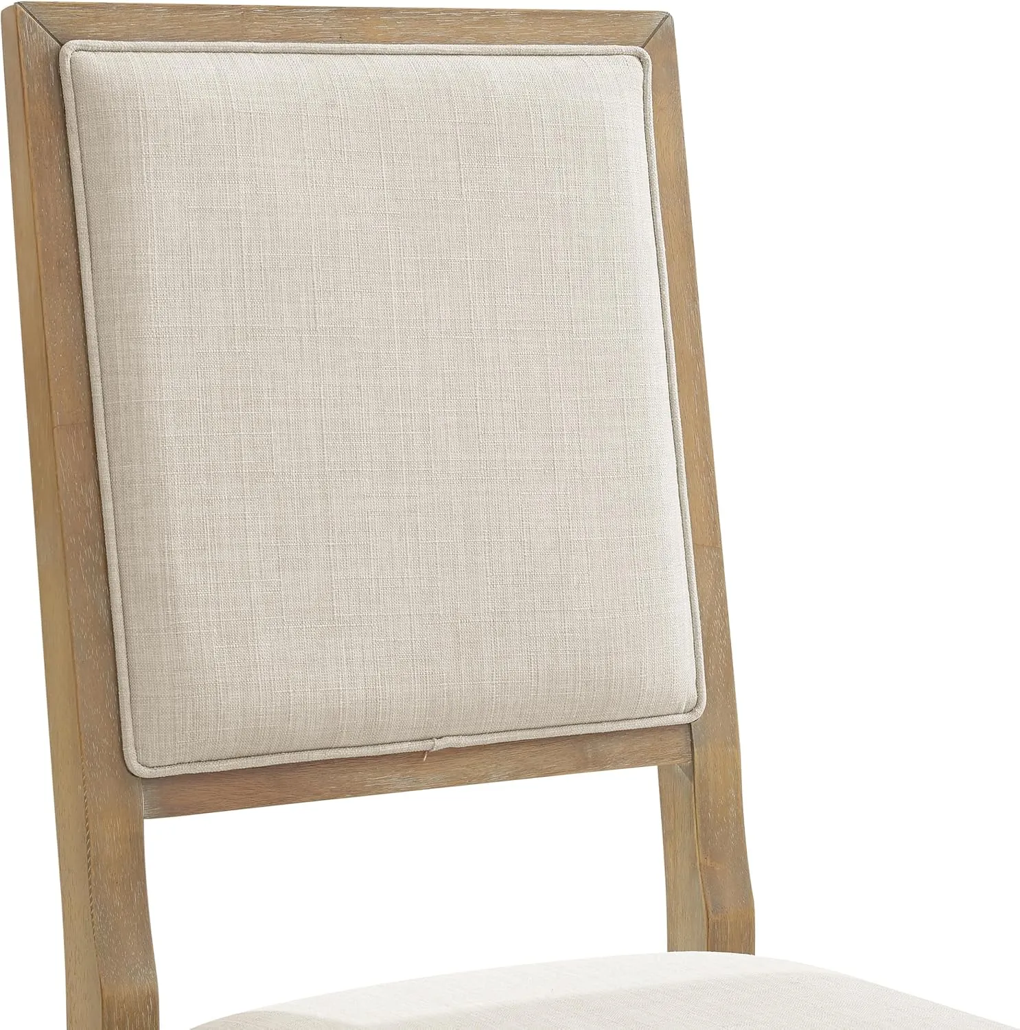 Crosley Furniture Joanna 5-Piece Modern Farmhouse Dining Table Set for 4 with Upholstered Chairs, Rustic Brown/Creme