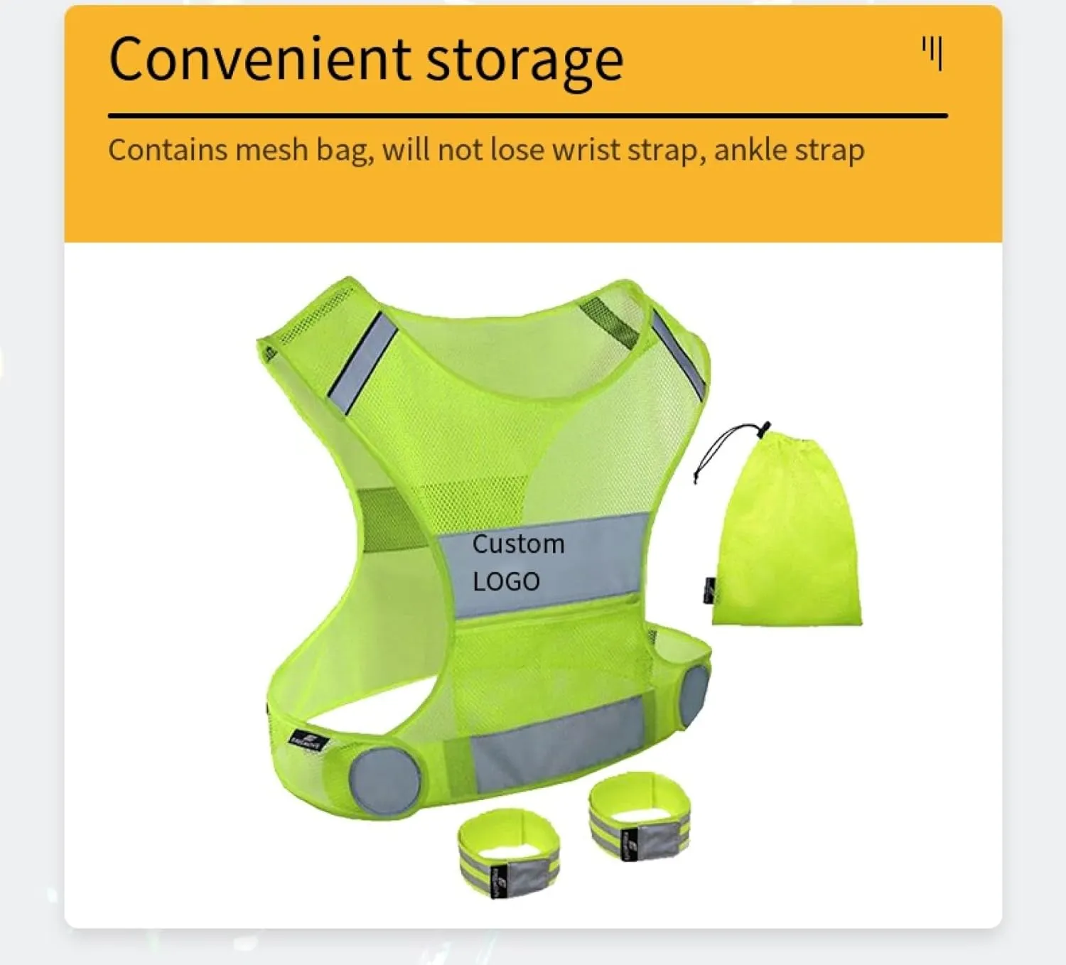 Cycling and Running Safety Reflective Clothing Reflective Sportswear Night Running Reflective Safety Clothing Vest Reflective Vest