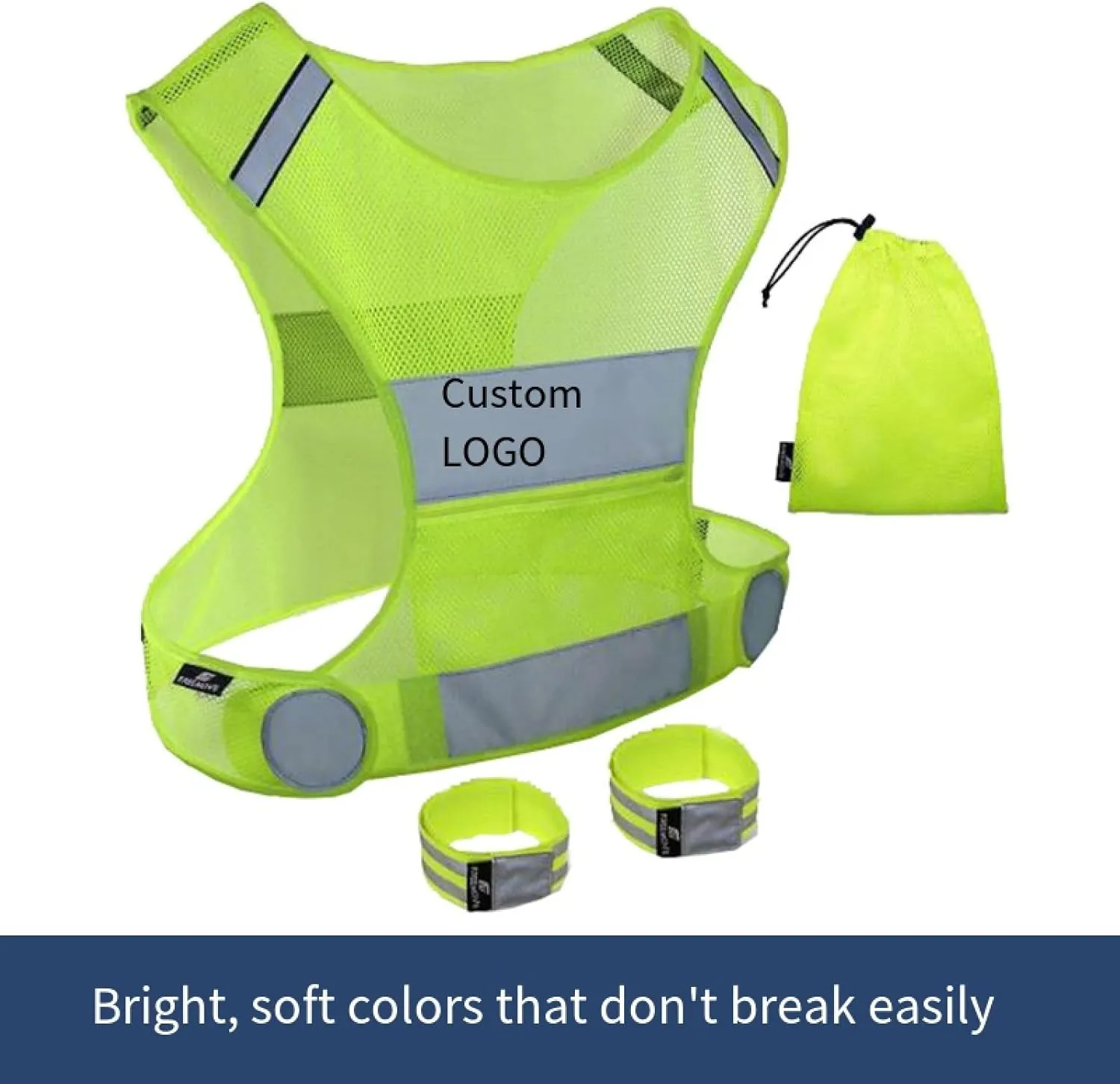 Cycling and Running Safety Reflective Clothing Reflective Sportswear Night Running Reflective Safety Clothing Vest Reflective Vest