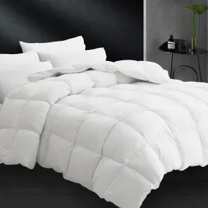 CYMULA Feather Down Comforter Twin Size- All Season White Down Duvet Insert, Fluffy Breathable Bedding Camping Warm Quilt,Ultra Soft Quiet and Lightweight with 8 Tabs (68" x 90")