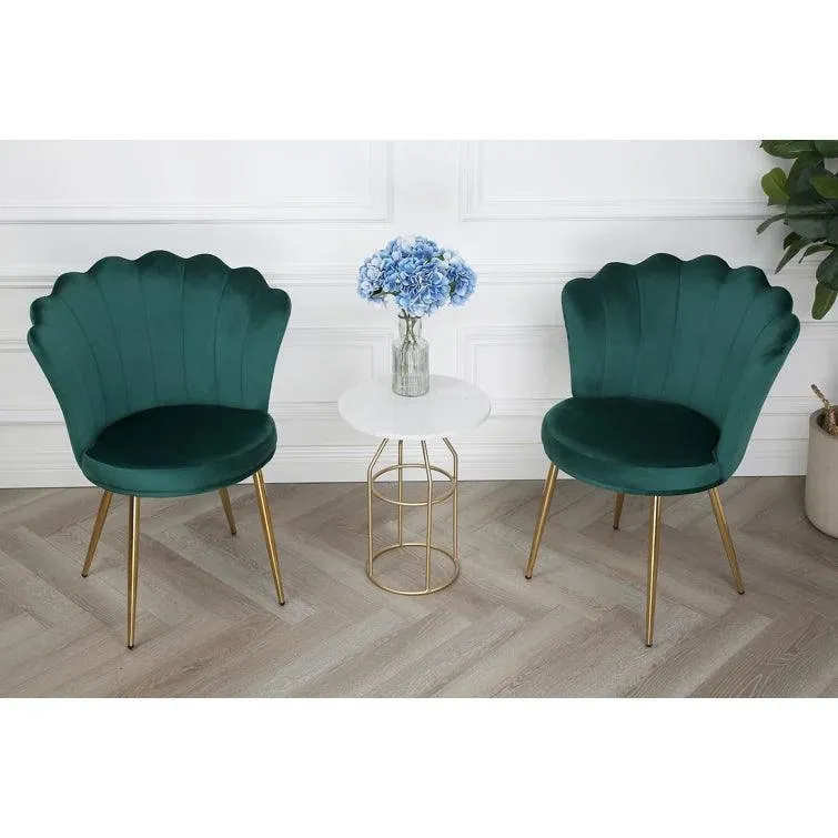 Daisy Velvet Accent Chair (Set of 2)