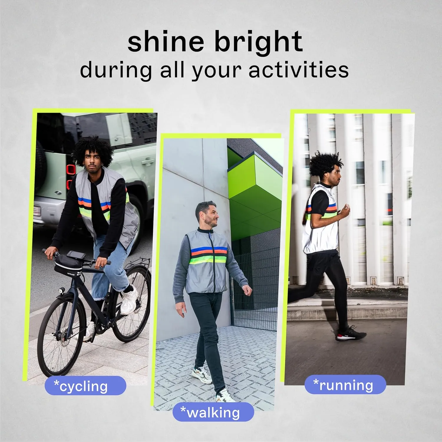 Darkchamp - Sleeveless Reflective Vest - Breathable Sweat-Proof Reflective Jacket with a Pocket - Hi Vis Jacket