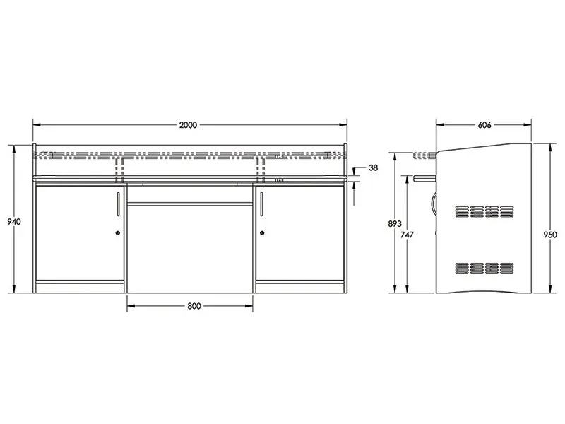 DDA-2000 Teaching Desk