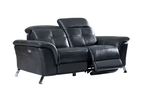 Delilah Modern Recliner Leather Loveseat