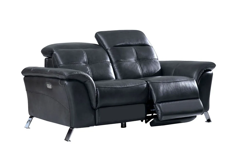 Delilah Modern Recliner Leather Loveseat