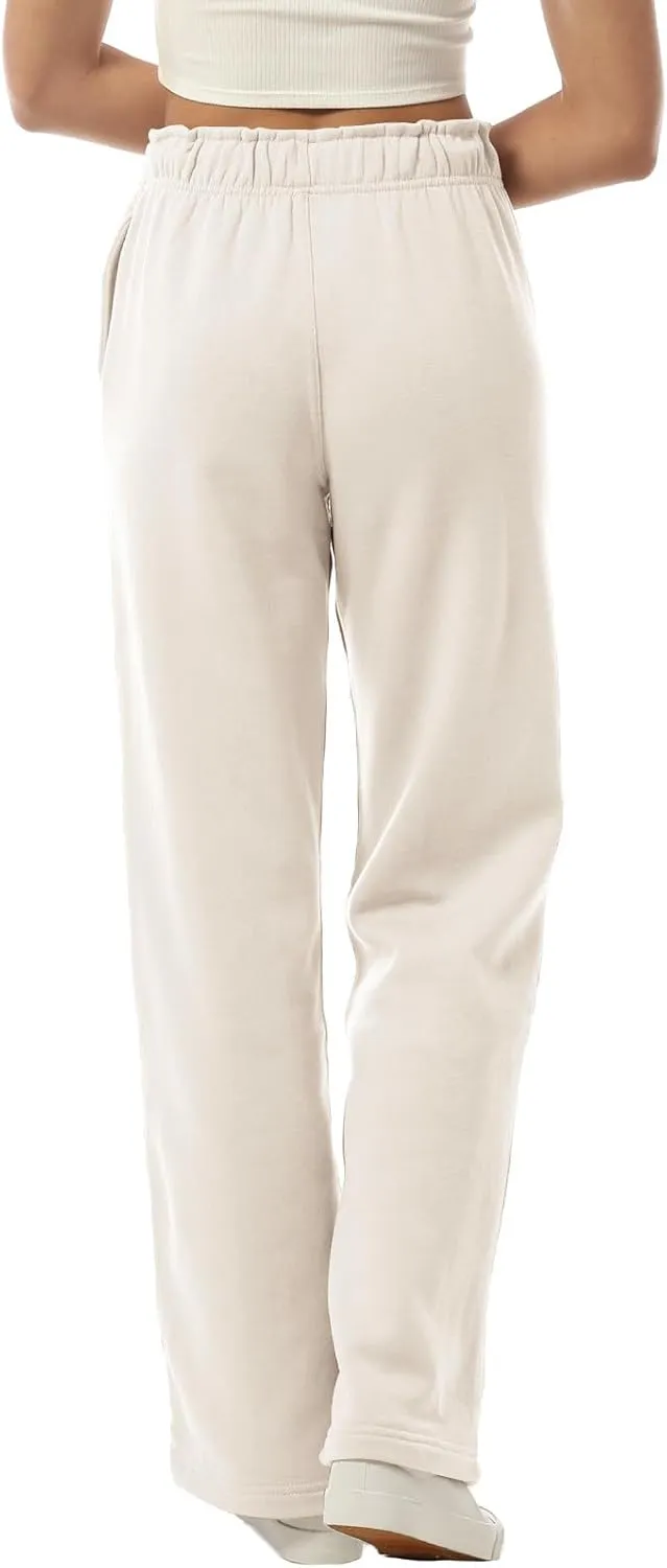Design by Olivia Women's Sweatpants Baggy Wide Fleece Lined Straight Leg Pants Athletic Jogger