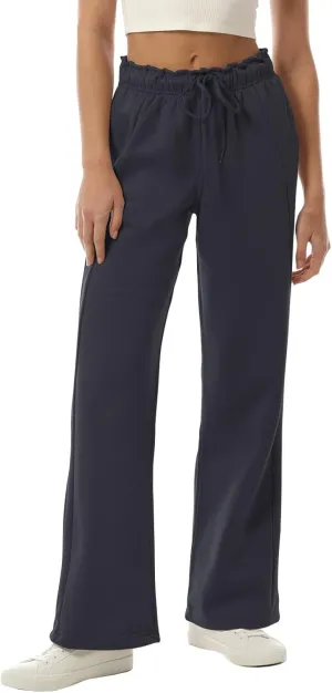 Design by Olivia Women's Sweatpants Baggy Wide Fleece Lined Straight Leg Pants Athletic Jogger