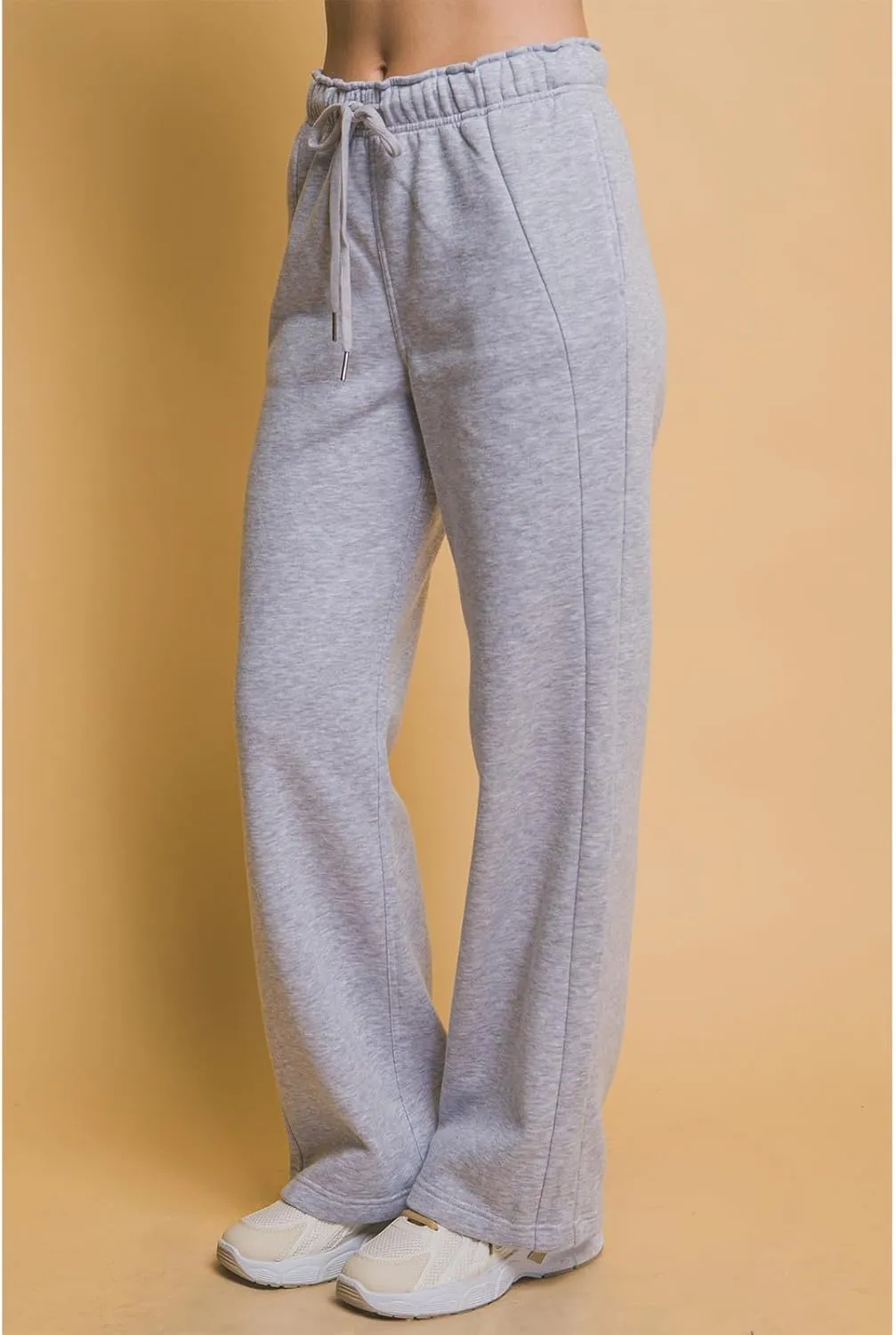 Design by Olivia Women's Sweatpants Baggy Wide Fleece Lined Straight Leg Pants Athletic Jogger