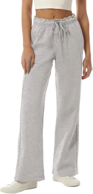 Design by Olivia Women's Sweatpants Baggy Wide Fleece Lined Straight Leg Pants Athletic Jogger