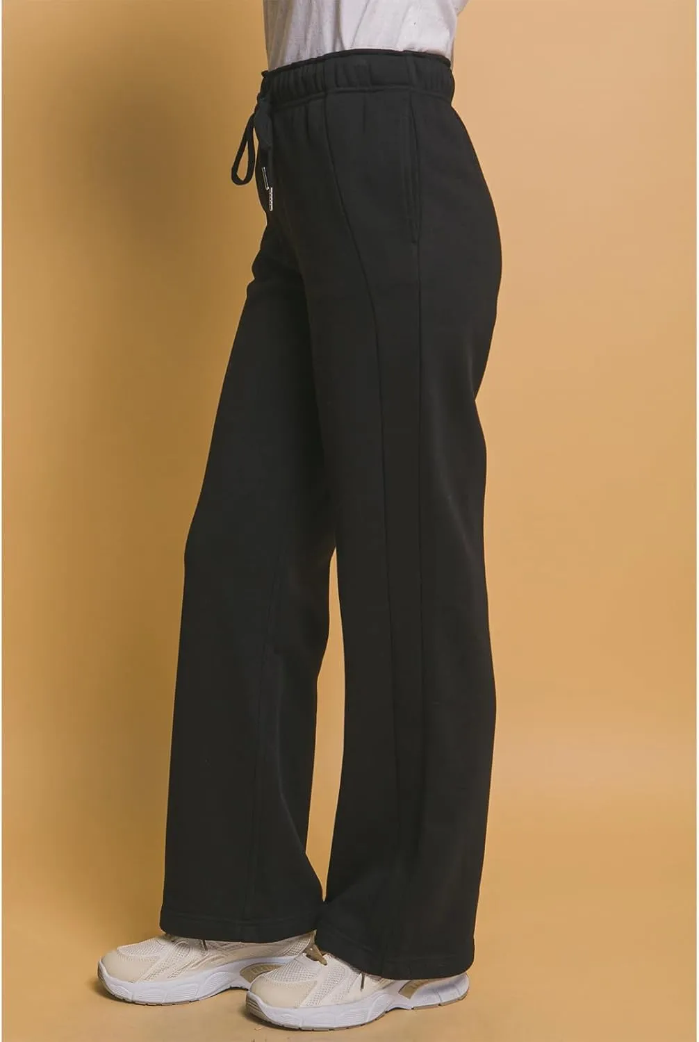 Design by Olivia Women's Sweatpants Baggy Wide Fleece Lined Straight Leg Pants Athletic Jogger