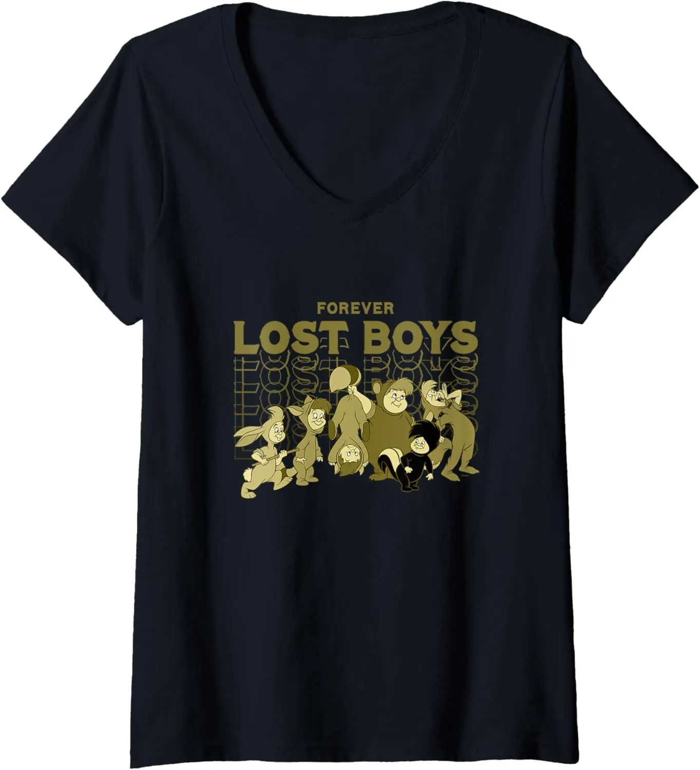Disney Peter Pan Forever Lost Boys V-Neck T-Shirt