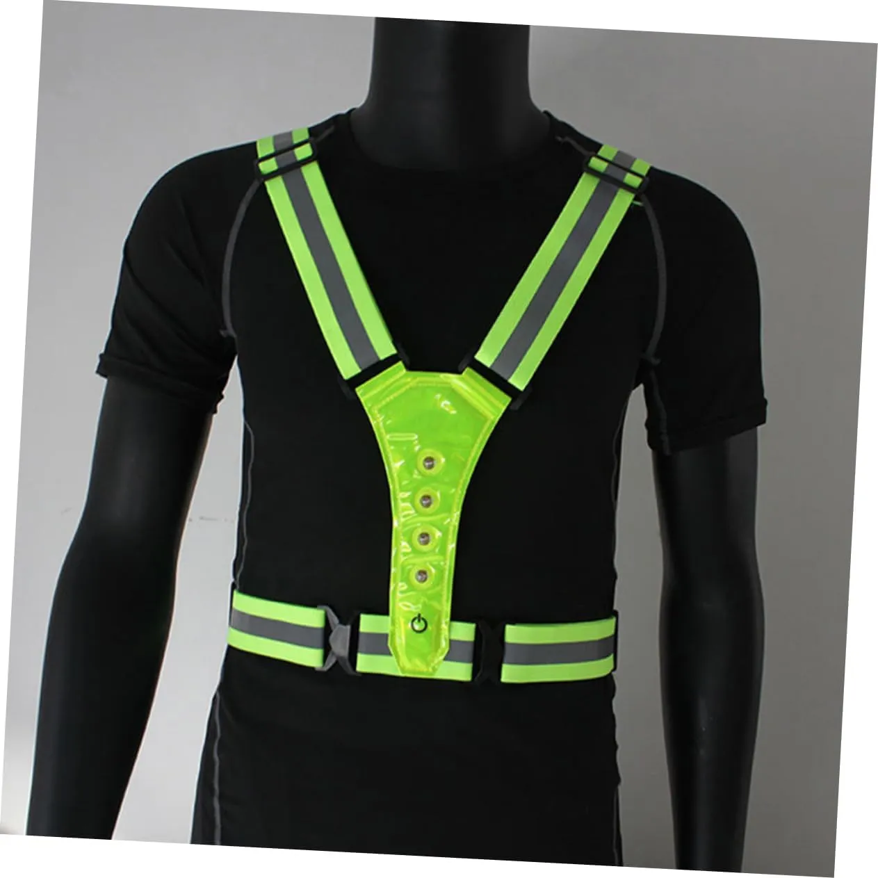 DOITOOL 2pcs LED Luminous Vest Reflective Vests Reflective Vest Running Gear Adjustable Reflective Vest Coat