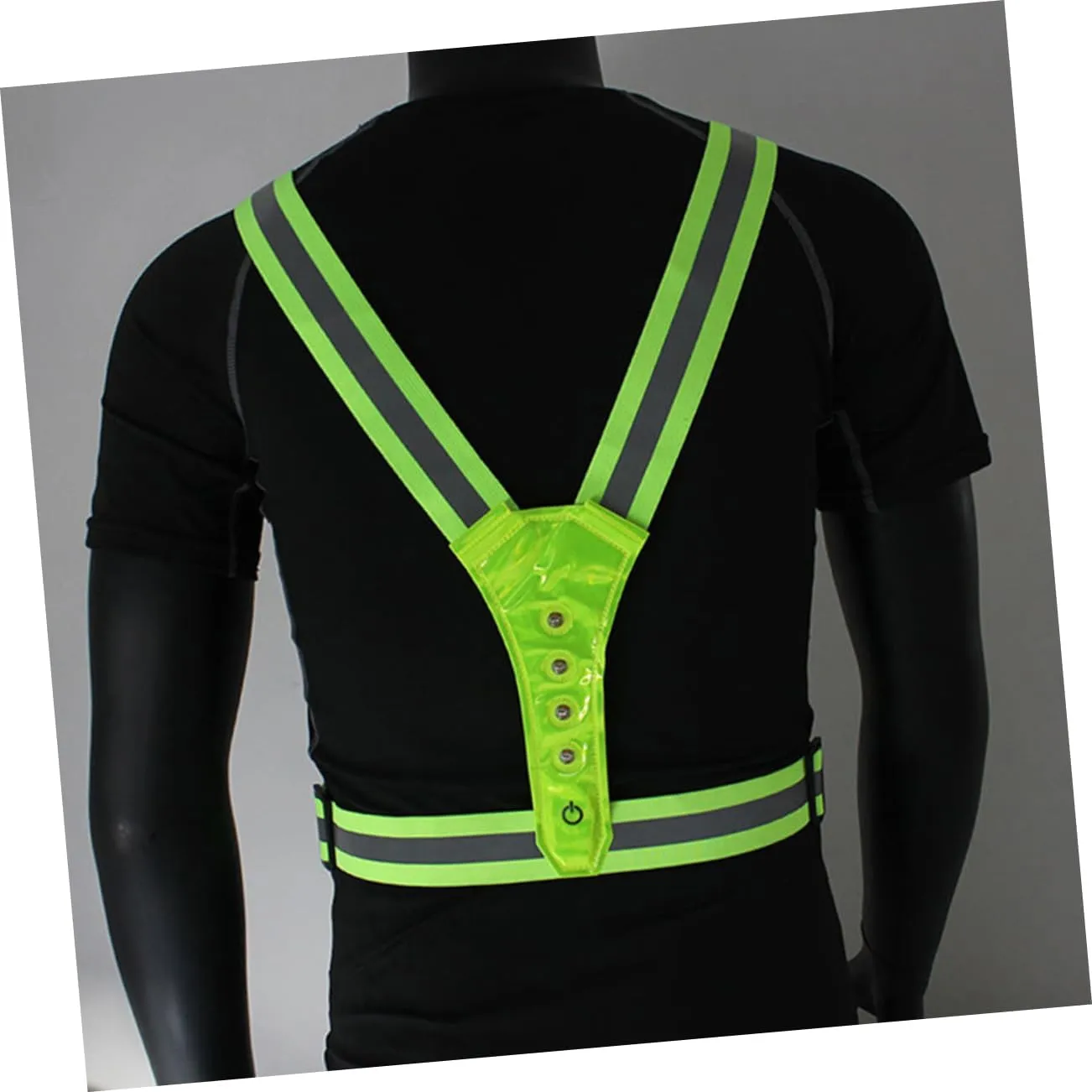 DOITOOL 2pcs LED Luminous Vest Reflective Vests Reflective Vest Running Gear Adjustable Reflective Vest Coat