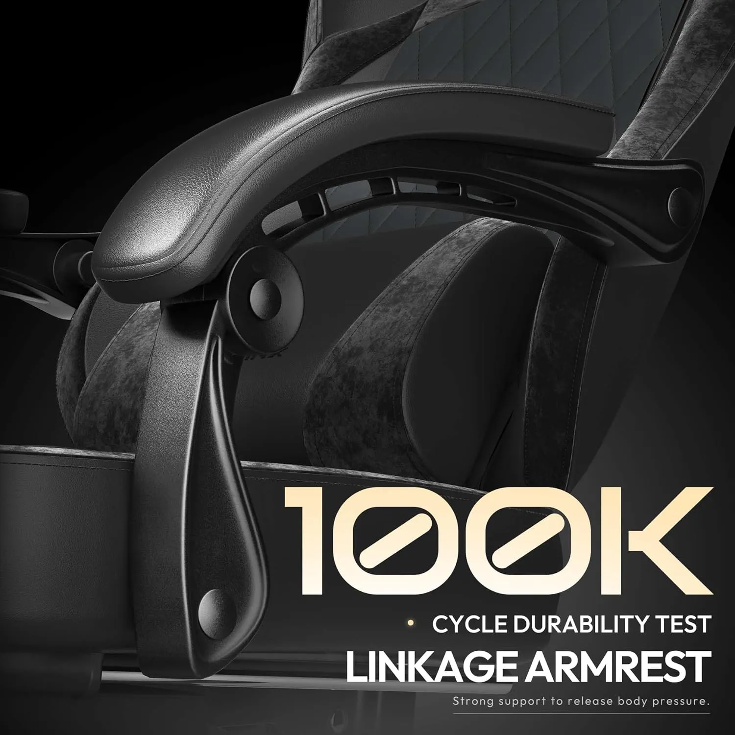 Dowinx Gaming Chair with Pocket Spring Cushion, Ergonomic Computer Chair with Massage Lumbar and Footrest for Adults, High Back Game Chair Leather for Office Gaming 300LBS, Black New