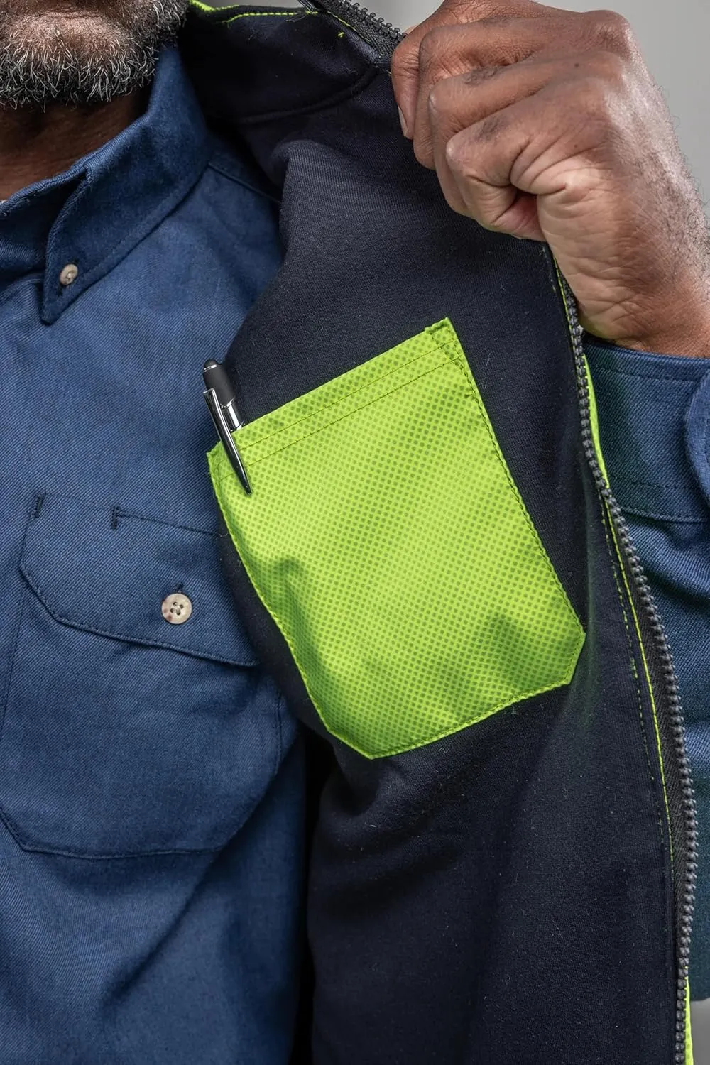 DRIFIRE Flame Resistant, Fleece Lined Class 2, Hi-vis Vest, Cat 3