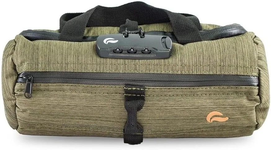 Duffle bag Small 10"- Smell Proof - With combo lock - with SK9 Premium odorless Technology (Olive Green)