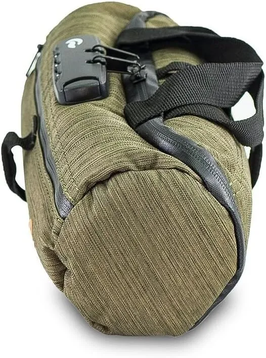 Duffle bag Small 10"- Smell Proof - With combo lock - with SK9 Premium odorless Technology (Olive Green)