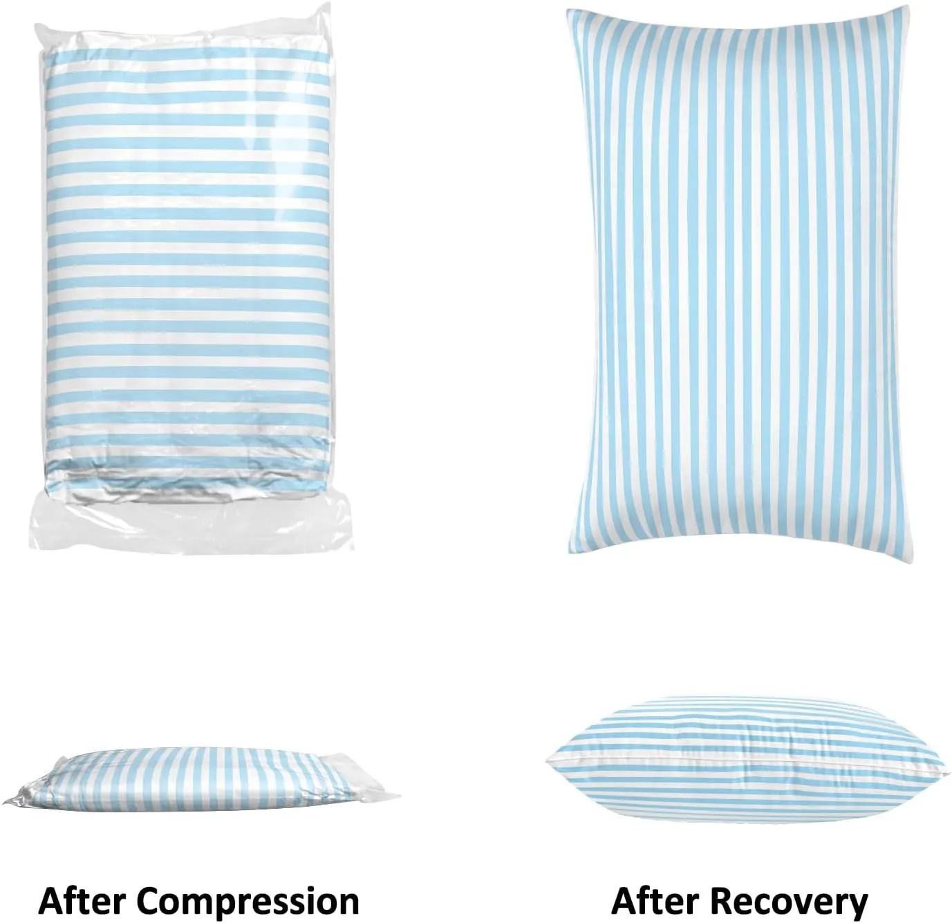 EIUE Bed Pillows for Sleeping 2 Pack Queen Size，Super Soft Down Alternative Microfiber Filled Pillows,Pillows for Side and Back Sleepers,20 x 30 Inches,Blue