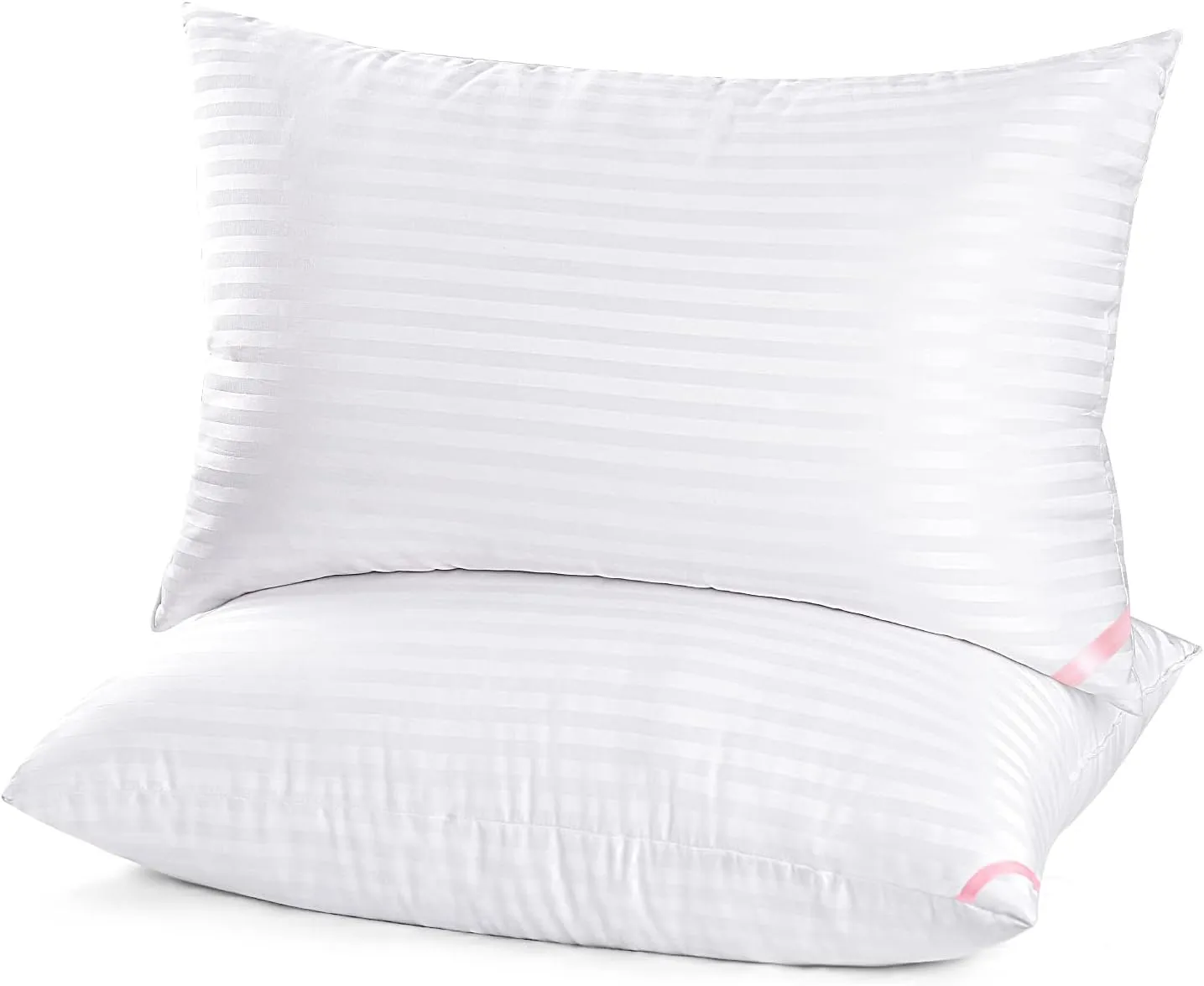 EIUE Hotel Collection Bed Pillows for Sleeping 2 Pack Standard Size，Pillows for Side and Back Sleepers,Super Soft Down Alternative Microfiber Filled Pillows,20 x 26 Inches