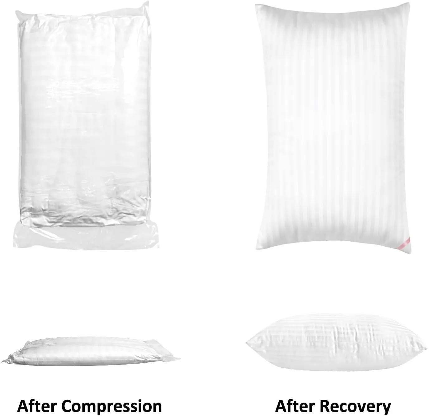 EIUE Hotel Collection Bed Pillows for Sleeping 2 Pack Standard Size，Pillows for Side and Back Sleepers,Super Soft Down Alternative Microfiber Filled Pillows,20 x 26 Inches