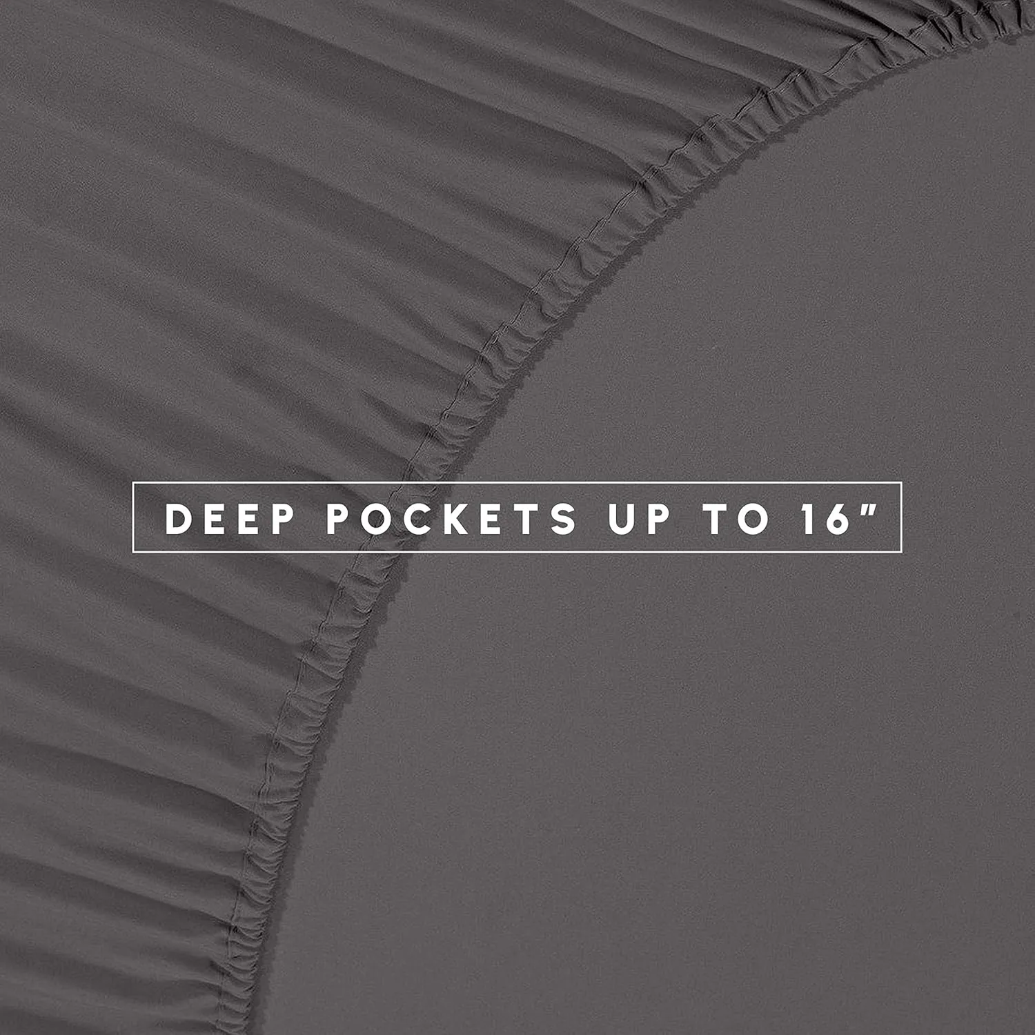Elegant Comfort Wrinkle Resistant - Silky Soft Dobby Stripe Bed-in-a-Bag 8-Piece Comforter Set - King Grey